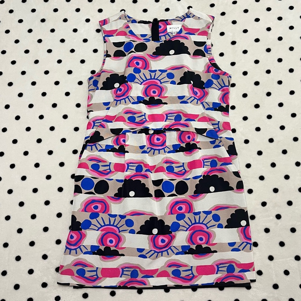 Milly Printed Mini Dress Size 10